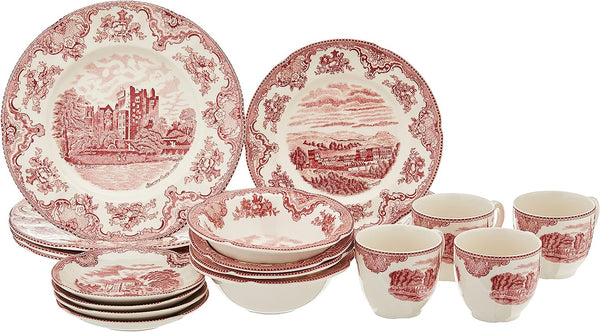 Old Britain Castles Pink 20-Piece Dinnerware set