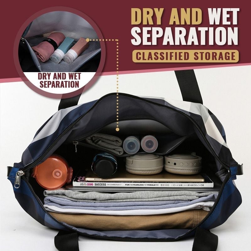 Foldable Dry/Wet Separation Travel Bag