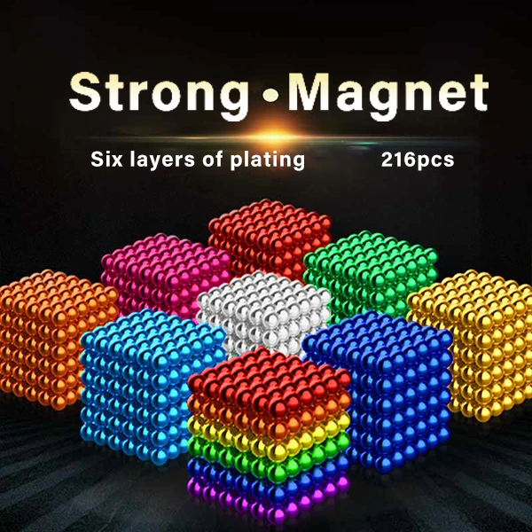 Multi Colored DigitDots 216 Pcs Magnetic Balls