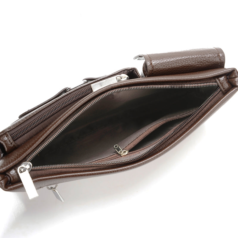 Enzo Waterproof Multipurpose PU Leather Sling Crossbody Chest Waist Bag