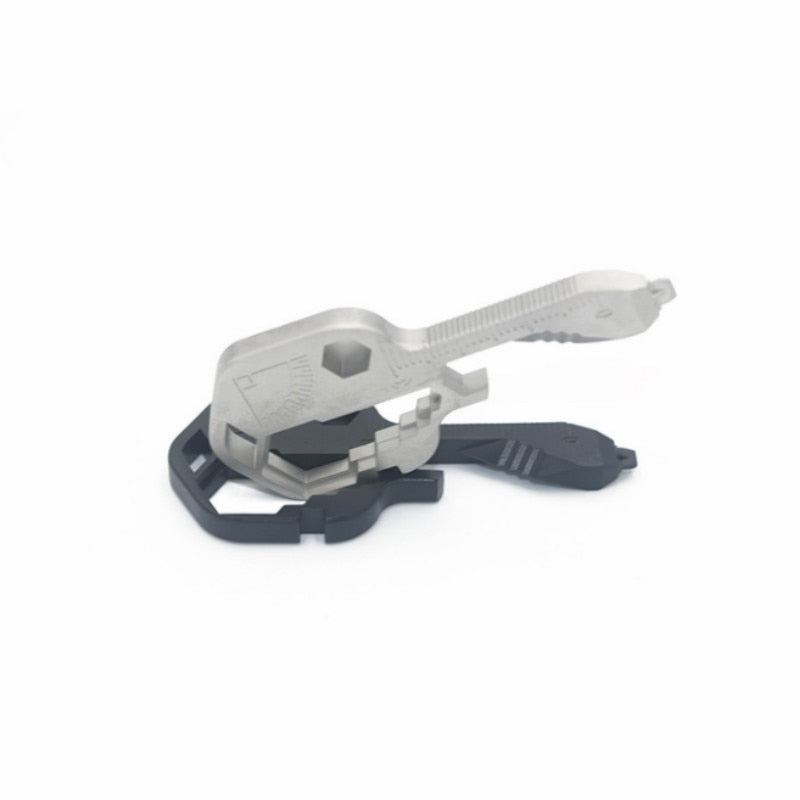 Geary 24-in-1 Multifunctional Durable Stainless Steel Key Shaped Pocket Tool