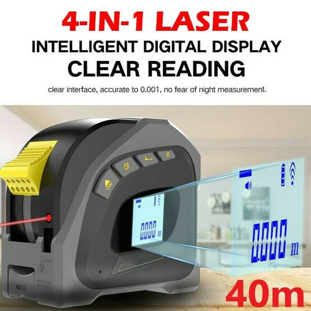 4-IN-1 LASER TAPE MEASURER - Digital Laser Tape Measure Waterproof