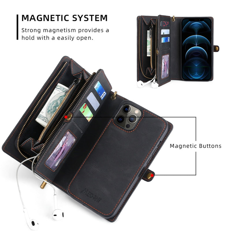 iPhone Leather Wallet-style Protective Case