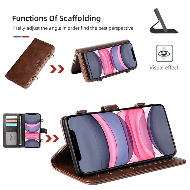 Messenger Bag Style iPhone Multifunctional Protective Case