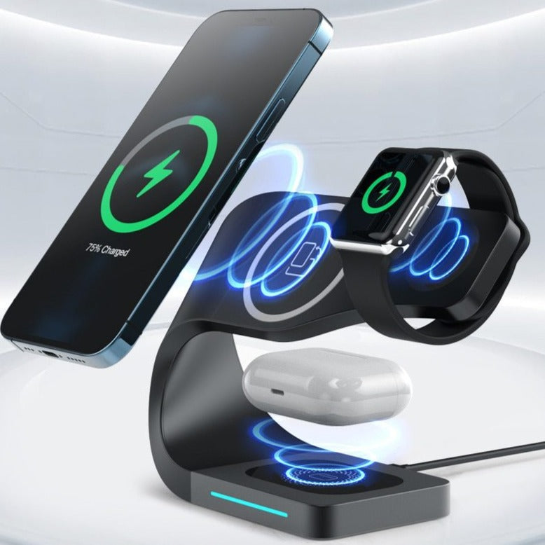 4 IN 1  MAGNETIC WIRELESS CHARGING STAND