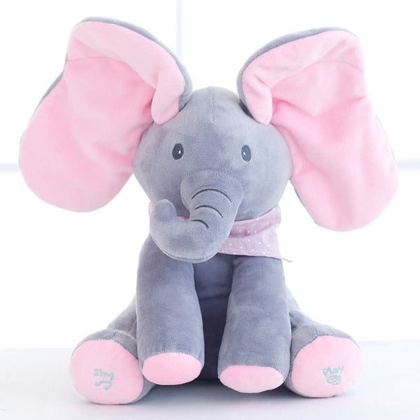 Peek A Boo Stuffed Elephant Plush Toy