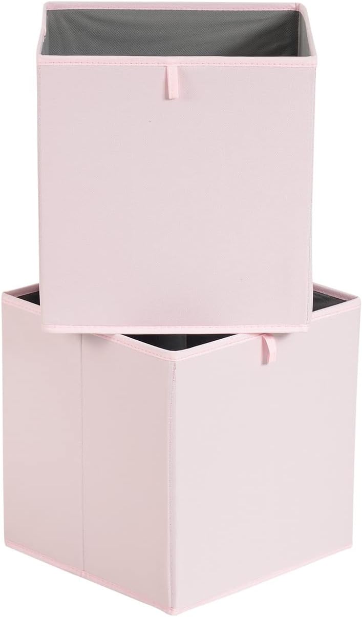 Collapsible Fabric Storage Cube Organizer Bins - Pack of 6