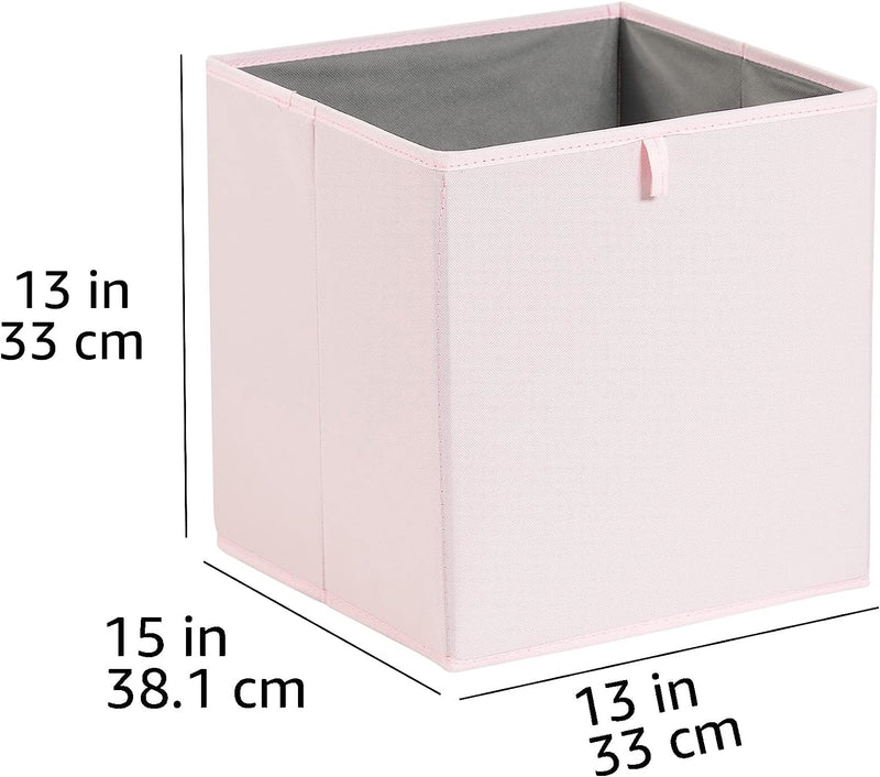 Collapsible Fabric Storage Cube Organizer Bins - Pack of 6