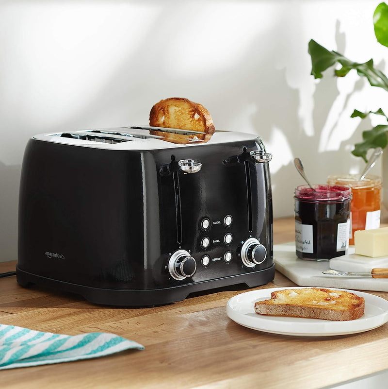 4 Slot Toaster - Black