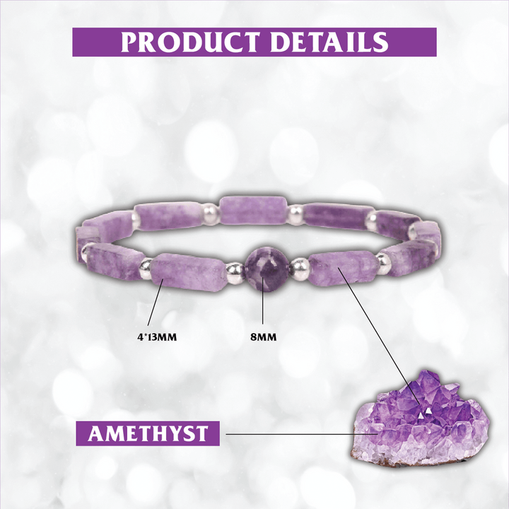 STYLISH PURE AMETHYST SLIMMINGBRACELET