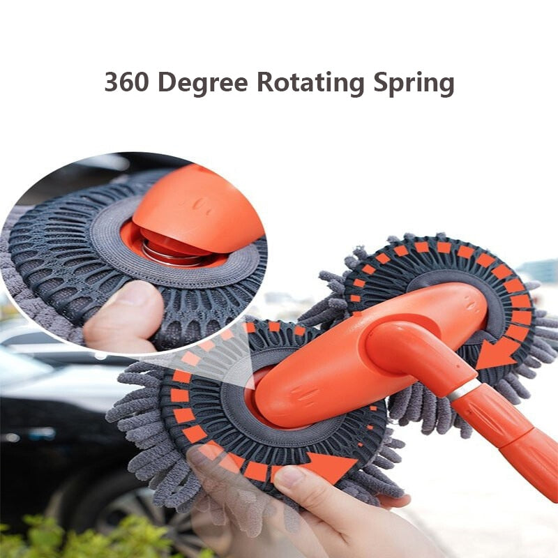 Retractable Double Layer Car Wash Brush