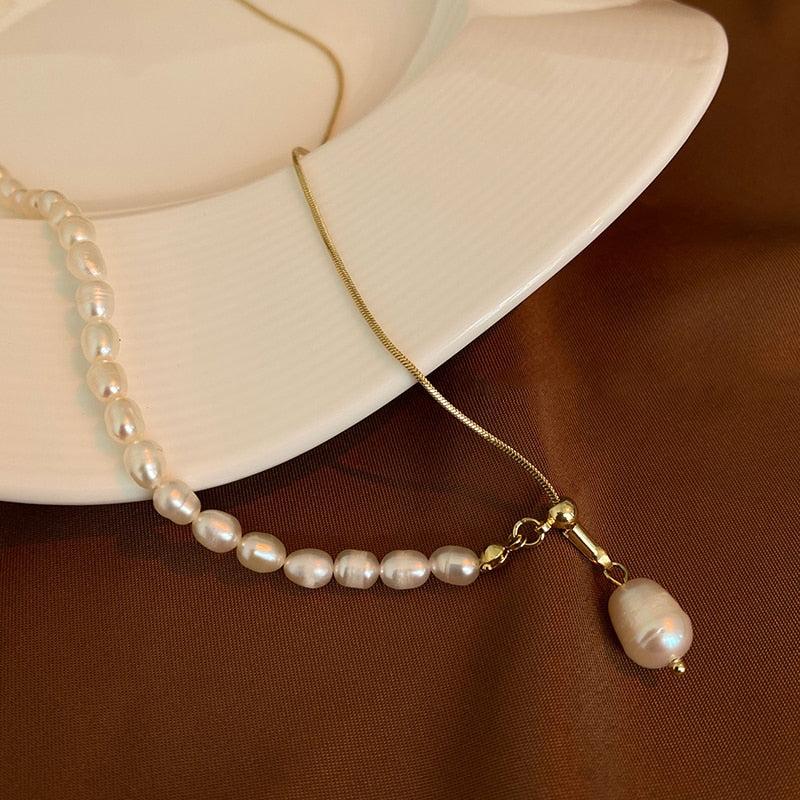 Adjustable Pearl Necklace