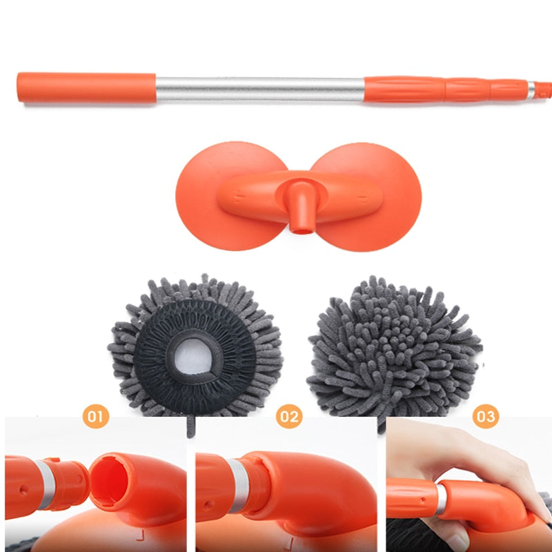 Retractable Double Layer Car Wash Brush