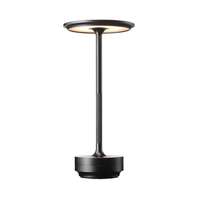 Metallic Cordless Table Lamp - Dimmable & Rechargeable Waterproof Desk Light