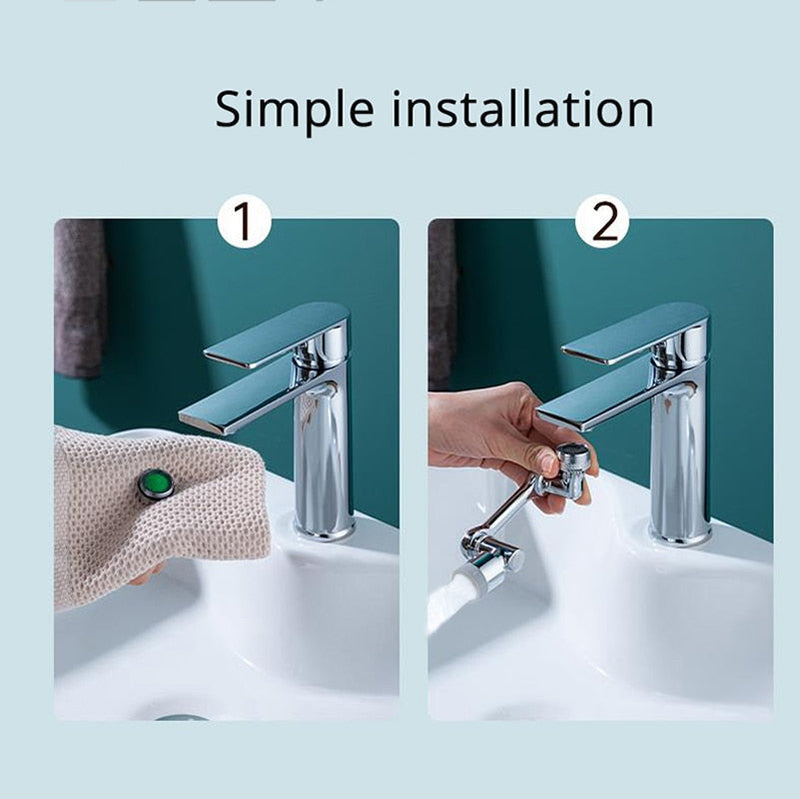 Universal 1080° Swivel Robotic Arm Swivel Extension Faucet Aerator