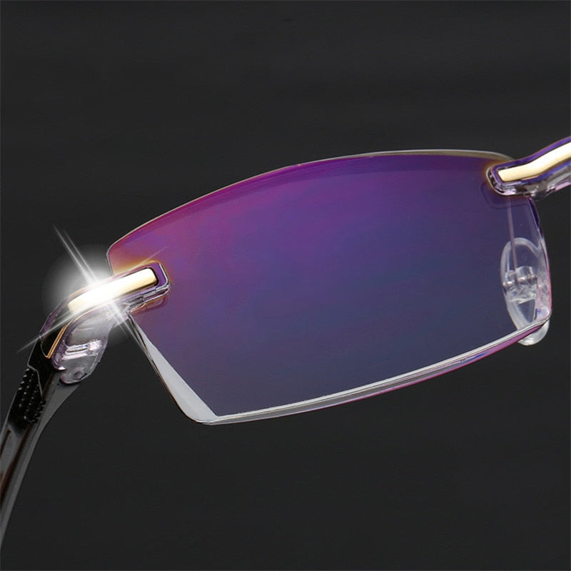 FoldFlat Sapphire High Hardness Anti-blue Progressive Far And Near Dual-Use Reading Glasses