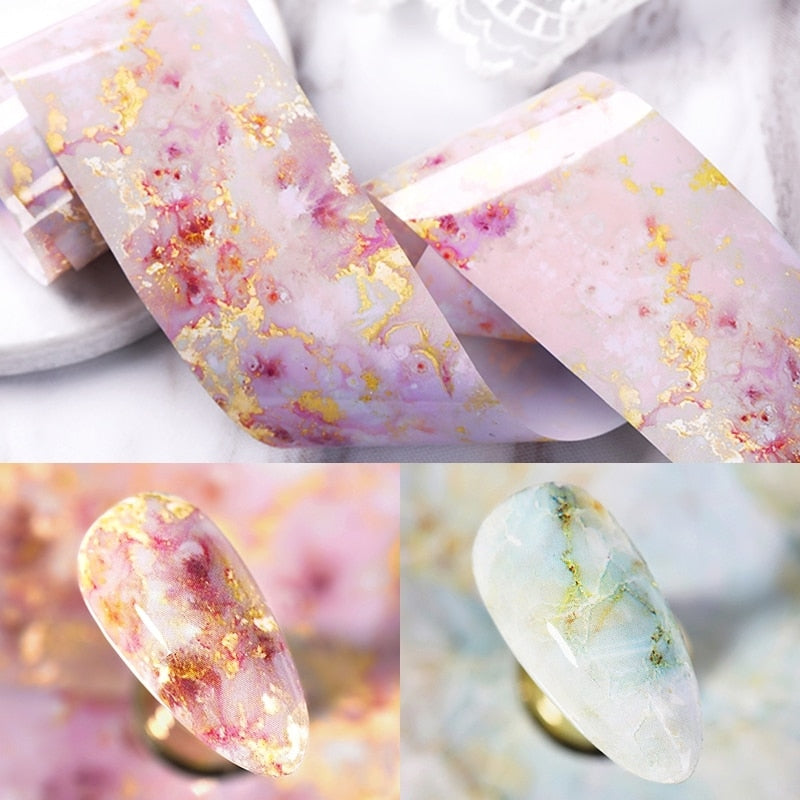 Marble Manicure Transfer Film Set