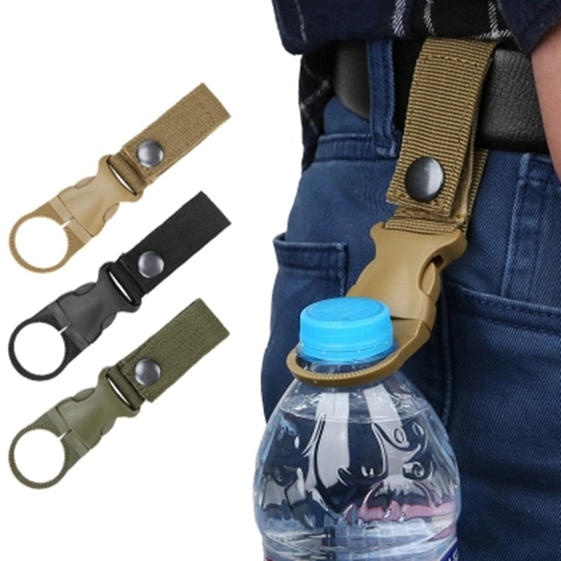 2pcs The Third Generation Of Rubber Nylon Webbing Water Bottle