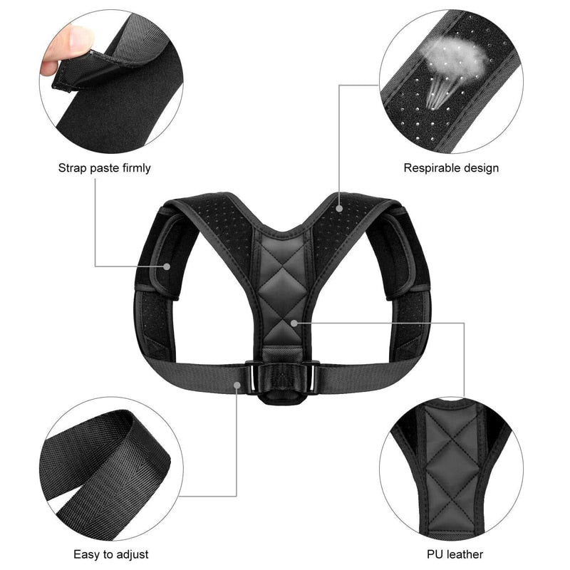 Posture Adjustable Corrector Therapy Back Brace for （unisex）