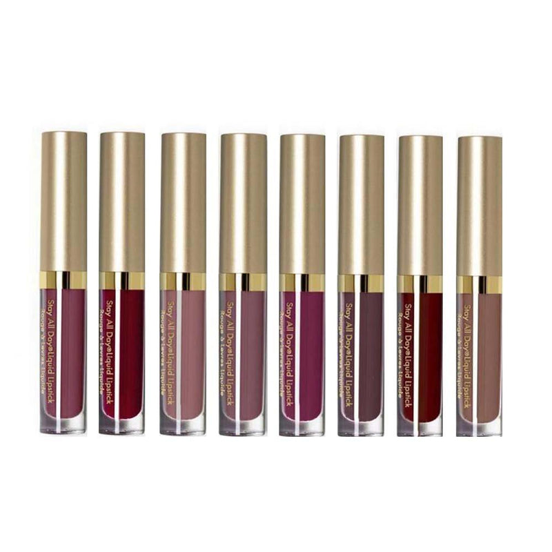 8pcs/Set Everlasting Matte Liquid Lipstick