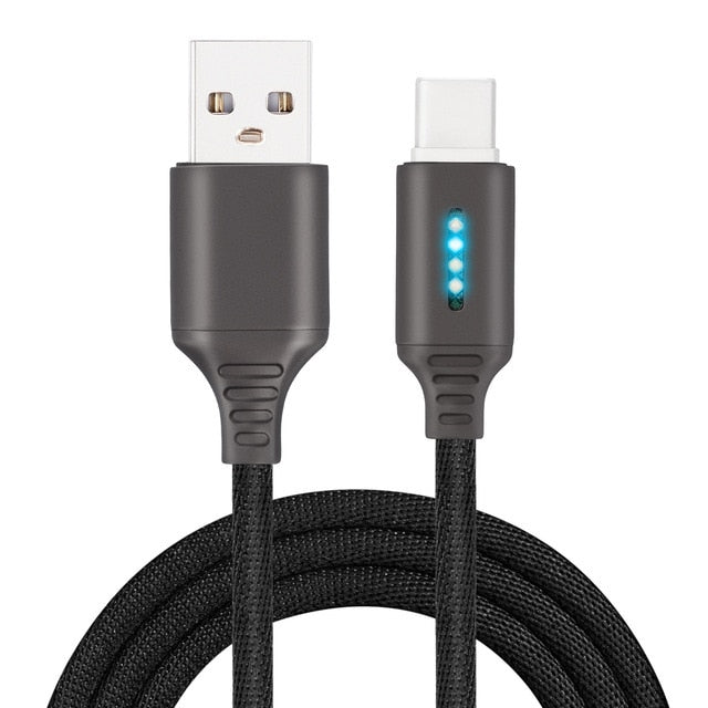 Auto Cut-off Fast Charging Nylon Cable