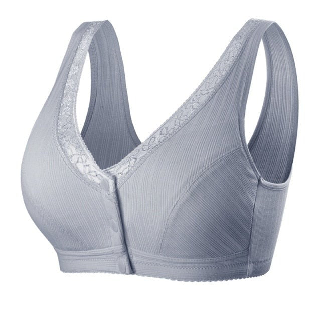 Pure Cotton Non-steel Ring Breathable Comfortable Large Size Bra