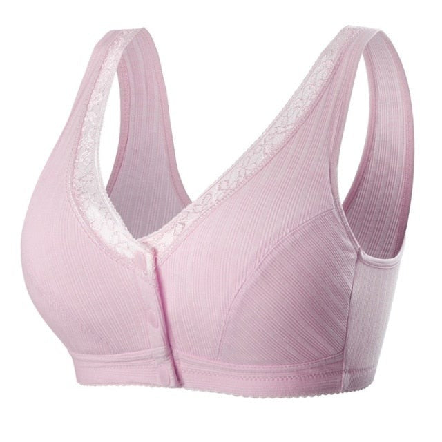 Pure Cotton Non-steel Ring Breathable Comfortable Large Size Bra