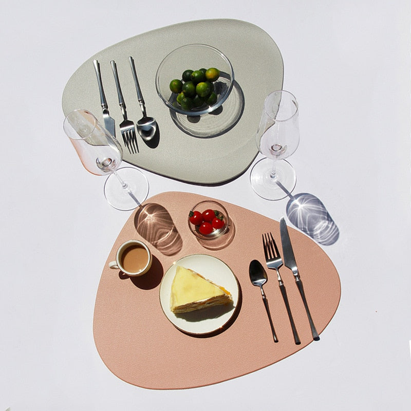 Double-Sided Elegant Leather Placemats