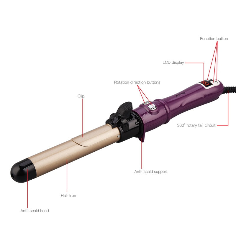 Self-Rotating Curling Iron