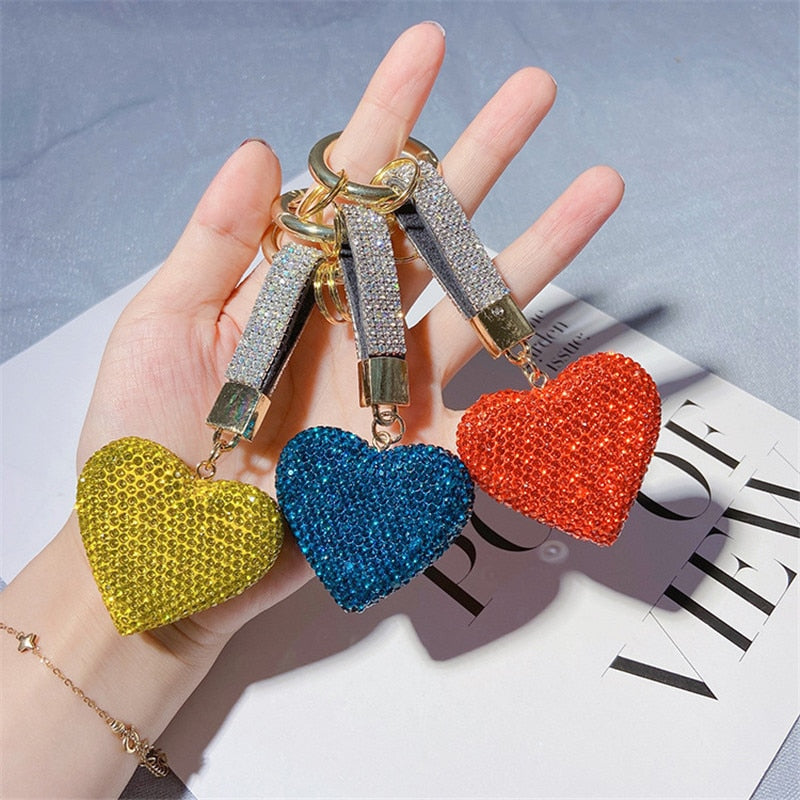 Bling-Bling Rhinestone Love-keychain