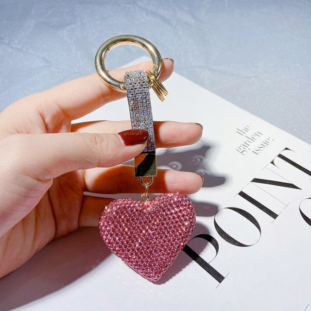 Bling-Bling Rhinestone Love-keychain