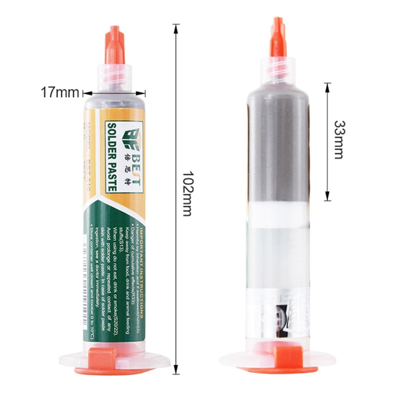 BGA Syringe Tin Solder Paste Leaded Sn63pb37 Melting Point 183 ℃