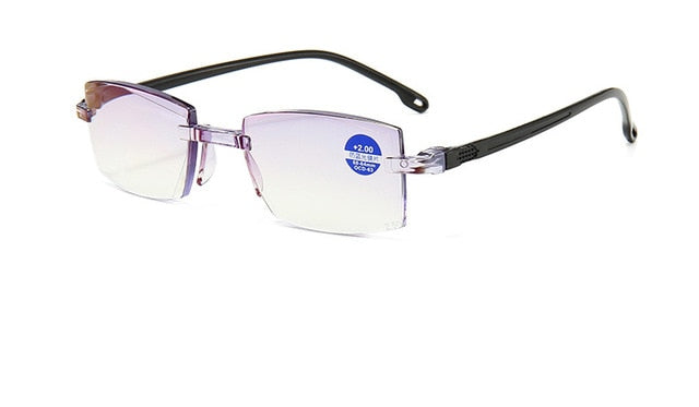 FoldFlat Sapphire High Hardness Anti-Blue Progressive Far And Near Dual-Use Reading Glasses