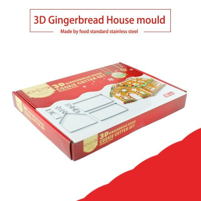 3D Ginger Bread House Cookie Set