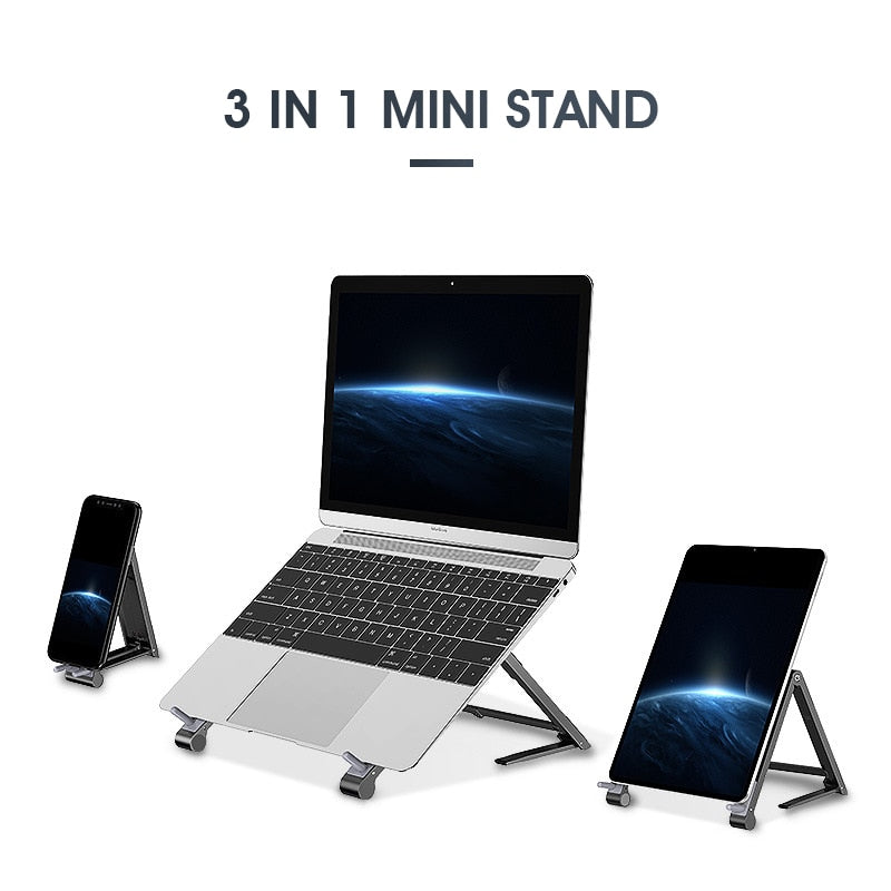 3-IN-1 Multi-Functional HOLDER FOR LAPTOP/PAD /MOBILE PHONE