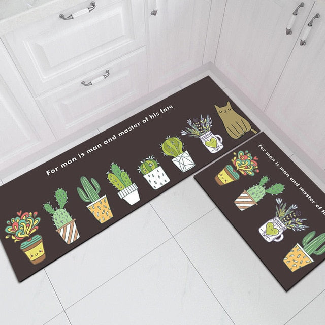 Kitchen Printed Non-Slip Carpet