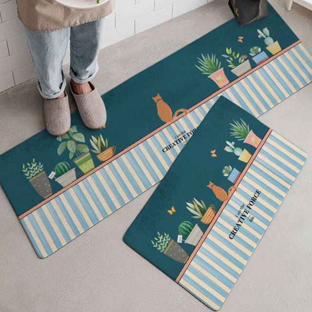 Kitchen Printed Non-Slip Carpet