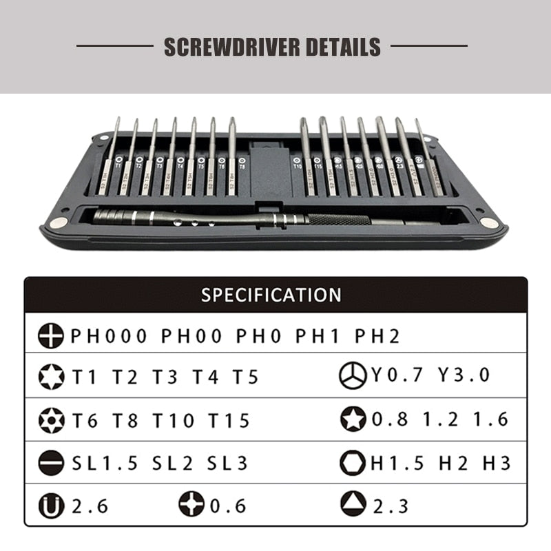 Magnetic Multi-Functional Screwdriver Set