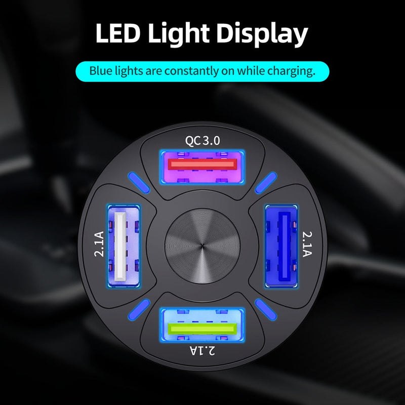 4-in-1 Fast Charging Port For Car