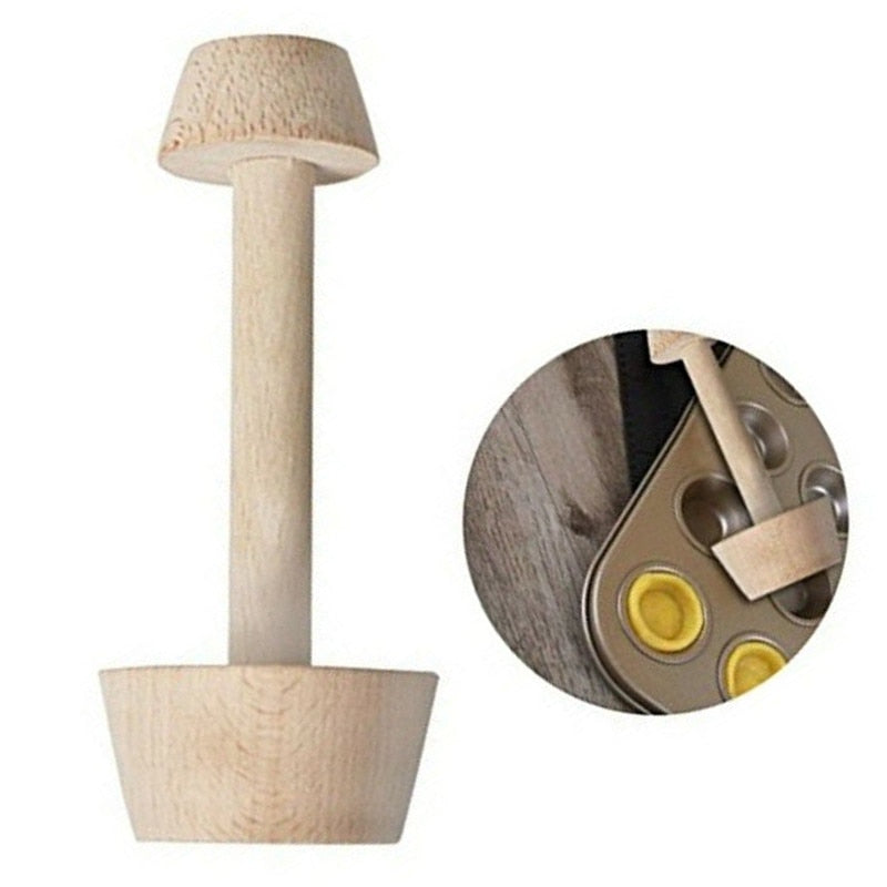 Versatile Wooden Pastry Tamper