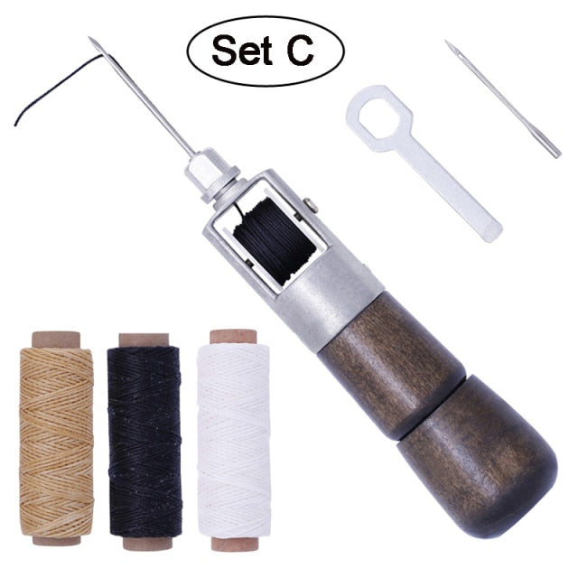 Leather Sewing Awl Kit Hand Stitcher Set