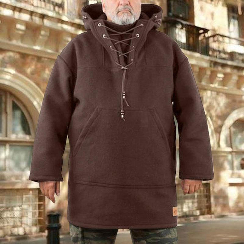 Men's Outdoor Tactical Wool Thick Coat