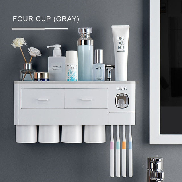 Aesthetic Multi-functional Toothbrush Holder