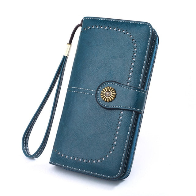 RFID Leather Wallets for Women