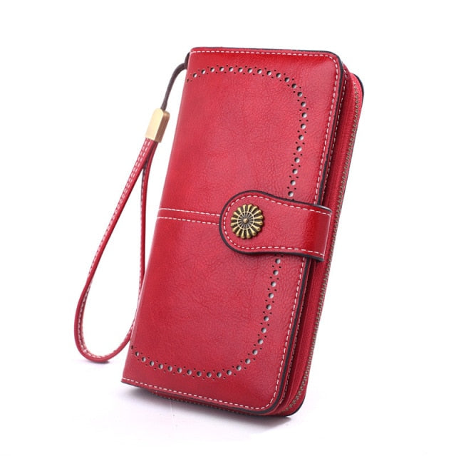 RFID Leather Wallets for Women