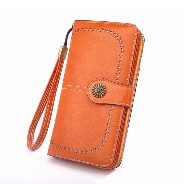 RFID Leather Wallets for Women