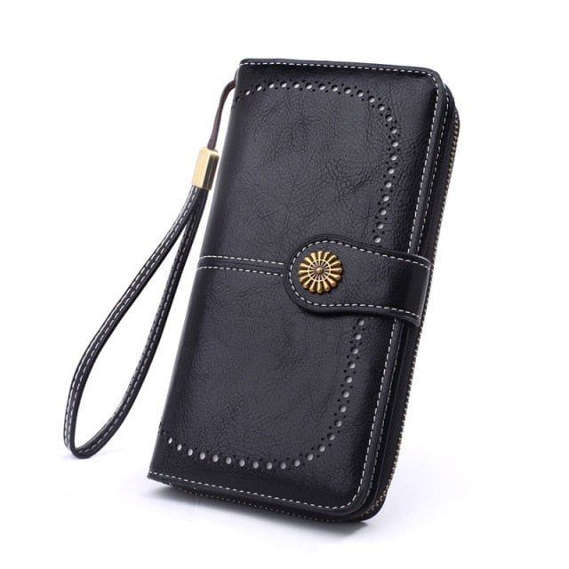 RFID Leather Wallets for Women