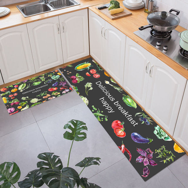 Kitchen Printed Non-Slip Carpet