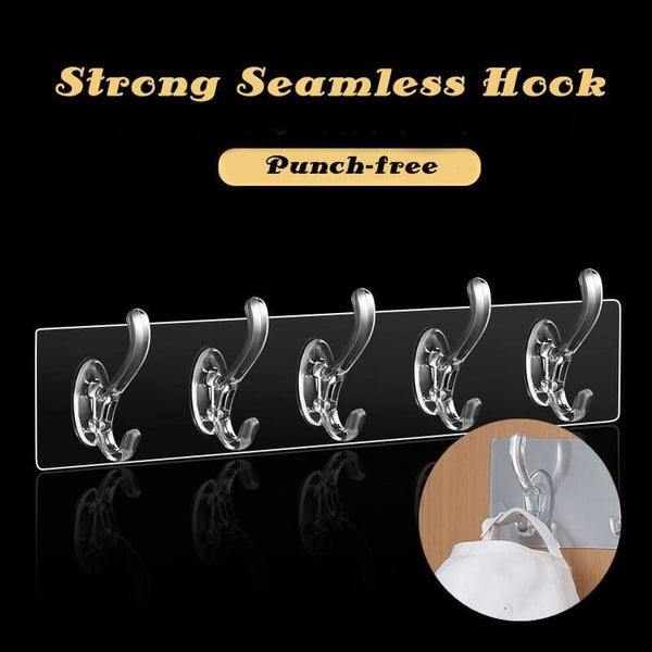 Double Hook Self-Adhesive Hanger Set