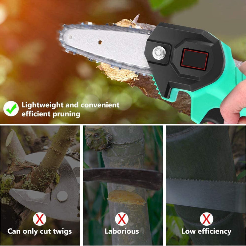 Handheld Mini Chainsaw for Wood Cutting and One-Hand Chainsaw